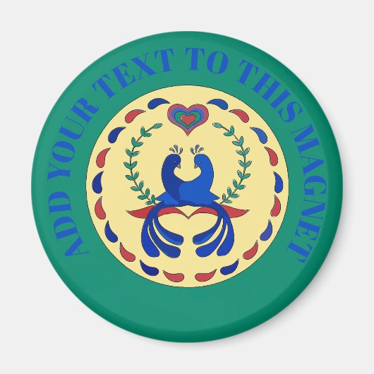 Tortelduifjes HxTeken Nederlands Magnet (Voorkant)