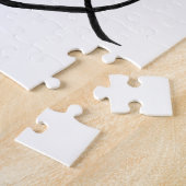 Tortelduifjes in een ampersand legpuzzel (Zijkant)