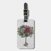 Tortelduifjes in een boom bagagelabel (Voorkant verticaal)