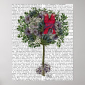 Tortelduifjes in een boom poster (Voorkant)