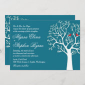 Tortelduifjes in kiemboom bruiloft of douche kaart (Voorkant / Achterkant)