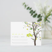 Tortelduifjes in RSVP - Groene poolpunten (Staand voorkant)