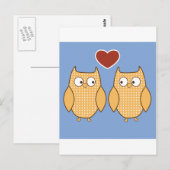 Tortelduifjes is eigenaar van bloesem Heart Destin Briefkaart (Voorkant / Achterkant)