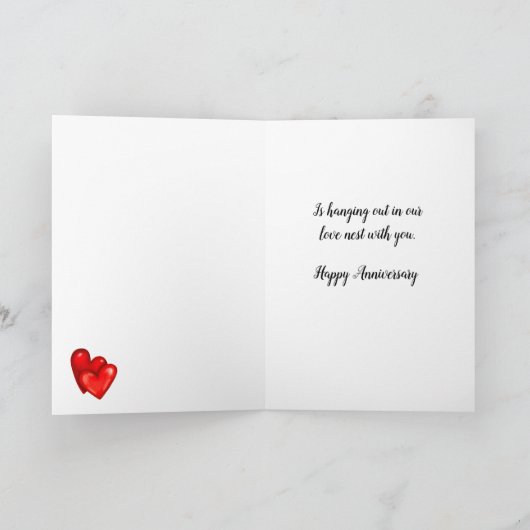 Tortelduifjes Jubileum Card Feestdagen Kaart (Binnen)