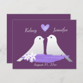 Tortelduifjes Kaart (Voorkant / Achterkant)