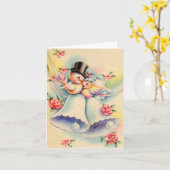 Tortelduifjes Kaart (Gele Bloem)