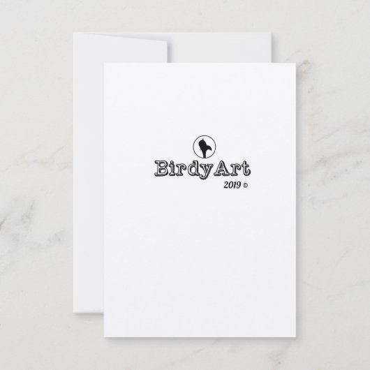 Tortelduifjes Kaart (Achterkant)