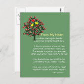 Tortelduifjes kaart met gedicht (Voorkant / Achterkant)