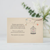 Tortelduifjes Kaarten van vogelkooien (Staand voorkant)