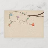 Tortelduifjes Kaarten van vogelkooien (Achterkant)