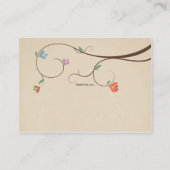 Tortelduifjes Kaarten van vogelkooien (bedrijfsomv (Achterkant)