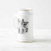 Tortelduifjes kleding en geschenken Bierpul (Voorkant links)