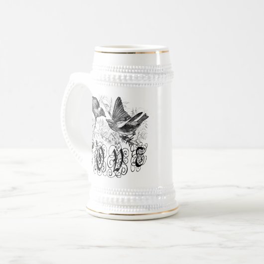  Tortelduifjes kleding en geschenken Bierpul (Voorkant links)