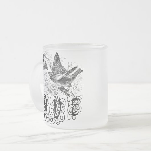  Tortelduifjes kleding en geschenken Matglas Koffiemok (Voorkant links)