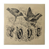  Tortelduifjes kleding en geschenken Tegeltje (Voorkant)