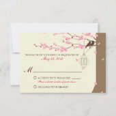 Tortelduifjes  kooi Cherry Blossom RSVP (Voorkant)