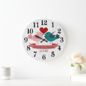 Tortelduifjes, liefje 24u. grote klok (Huis)