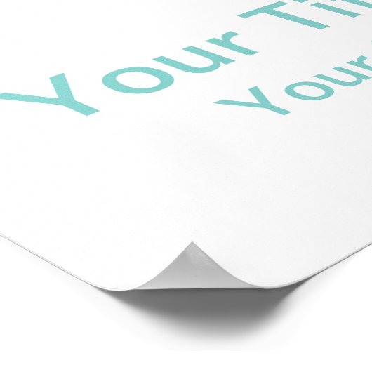 Tortelduifjes met aangepaste tekst voor hart poster (Hoek)