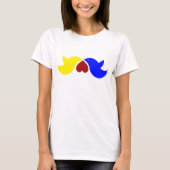Tortelduifjes met hart t-shirt (Voorkant)