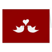 Tortelduifjes met Heart Weddenschap (Voorkant Horizontaal)