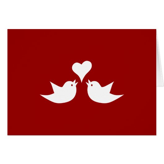 Tortelduifjes met Heart Weddenschap (Voorkant Horizontaal)