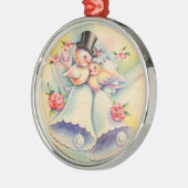 Tortelduifjes Metalen Ornament (Links)