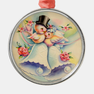 Tortelduifjes Metalen Ornament