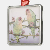 Tortelduifjes Metalen Ornament (Links)