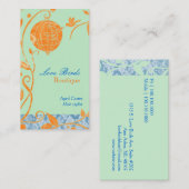 Tortelduifjes Mint Green Hair Stylist Visitekaartje (Voorkant / Achterkant)