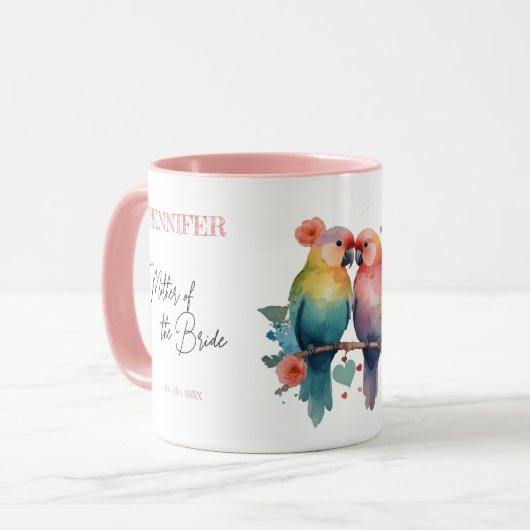 Tortelduifjes Moeder van de Bruid Mok (Voorkant links)