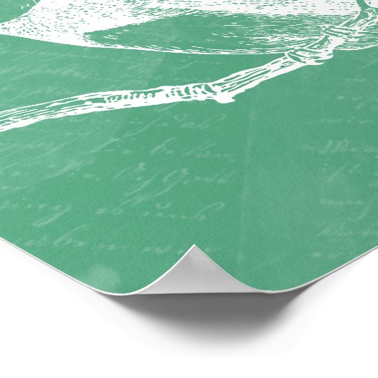 Tortelduifjes Munt voor weddenschappen Poster (Hoek)