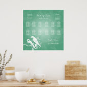 Tortelduifjes Munt voor weddenschappen Poster (Keuken)