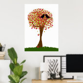 Tortelduifjes najaar poster (Thuiskantoor)