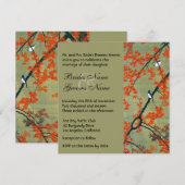  Tortelduifjes najaar uitnodigen huwelijk Kaart (Voorkant / Achterkant)