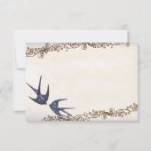  Tortelduifjes Navy Wedding RSVP (Achterkant)