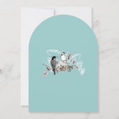  Tortelduifjes om het even welke uitnodiging van h (Achterkant)