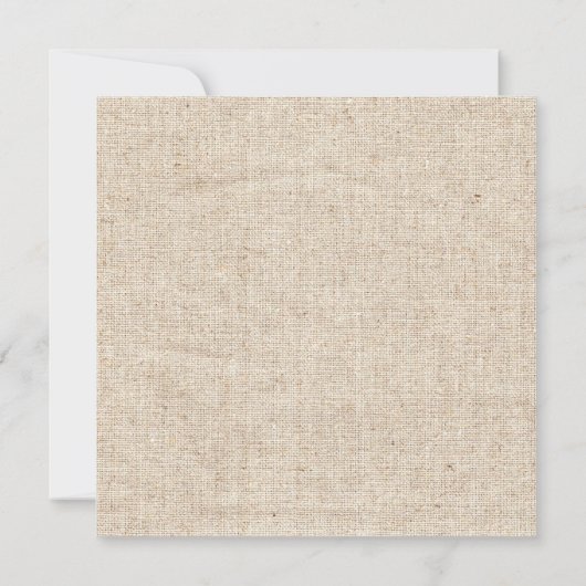 Tortelduifjes op Branch Burlap Wedding Kaart (Achterkant)