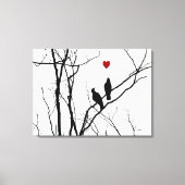 Tortelduifjes op Canvas (Voorkant)