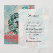 Tortelduifjes op de Kaart voor het ontvang van de  (Voorkant / Achterkant)