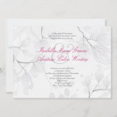 Tortelduifjes op de uitnodiging voor een toorstaar (Achterkant)