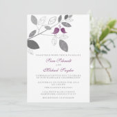 Tortelduifjes op een Tak Wedding Kaart (Staand voorkant)
