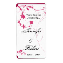 Tortelduifjes op het etiket Roze en Witte wijn