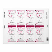 Tortelduifjes op het etiket Roze en Witte wijn (Full Sheet)