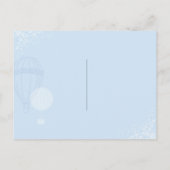 Tortelduifjes op luchtballonnen Bewaar de datum Aankondigingskaart (Achterkant)