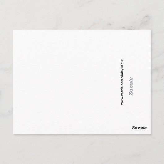 Tortelduifjes op Navy Blue Wedding Welkom Kaart (Achterkant)