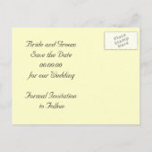 Tortelduifjes op Sakura Tree Bewaar de datum Brief Aankondigingskaart (Achterkant)