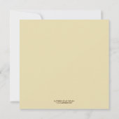 Tortelduifjes op tarwe - Hartelijk dank - Vierkant Bedankkaart (Achterkant)