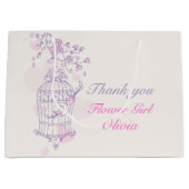 Tortelduifjes open huwelijkscadeau large cadeautasje (Voorkant)