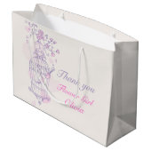 Tortelduifjes open huwelijkscadeau large cadeautasje (Achterkant Gekanteld)