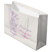 Tortelduifjes open huwelijkscadeau large cadeautasje (Voorkant Gekanteld)